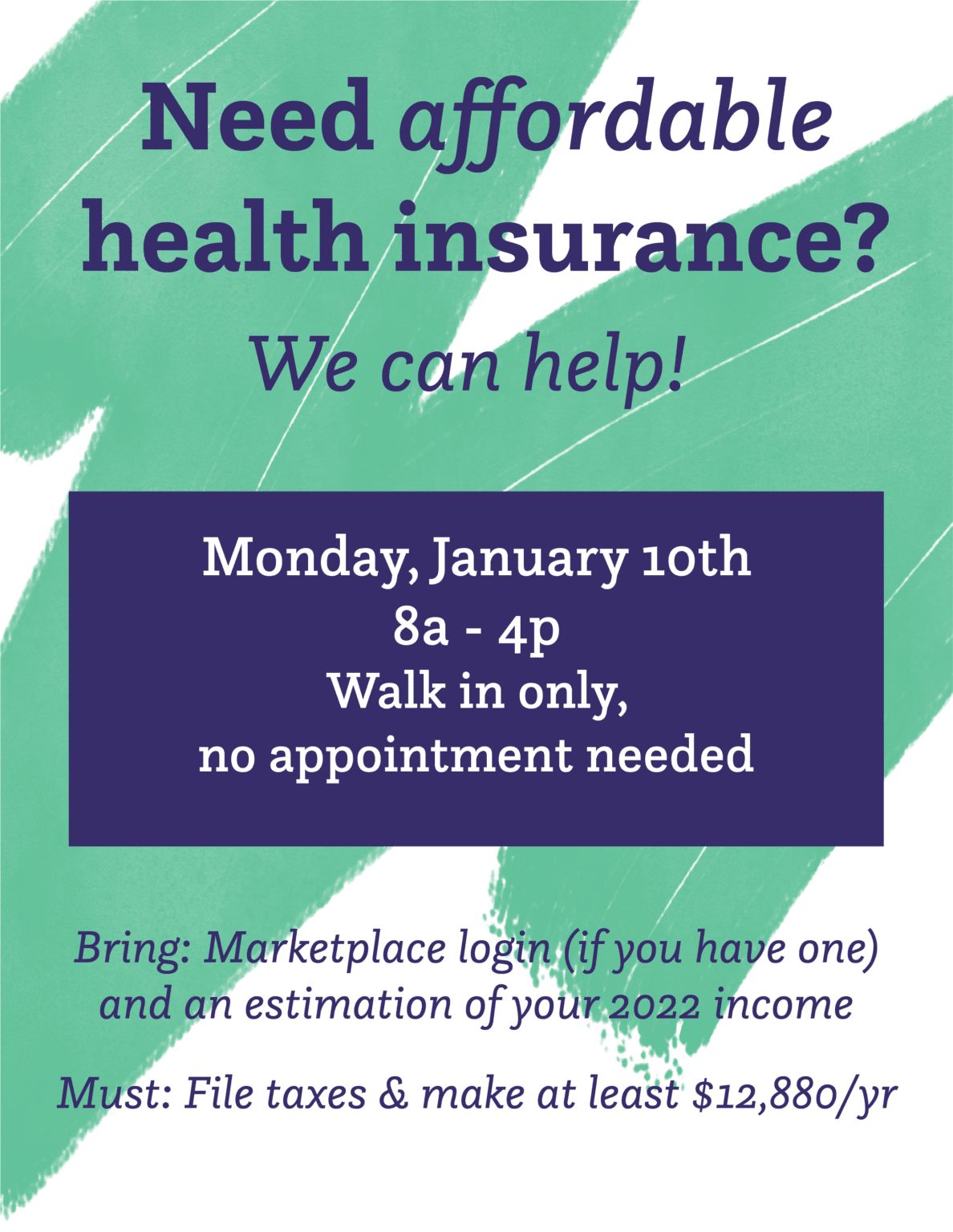 Health Insurance Marketplace SFHC Salina Family Healthcare Center